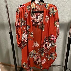 Dark orange kimono